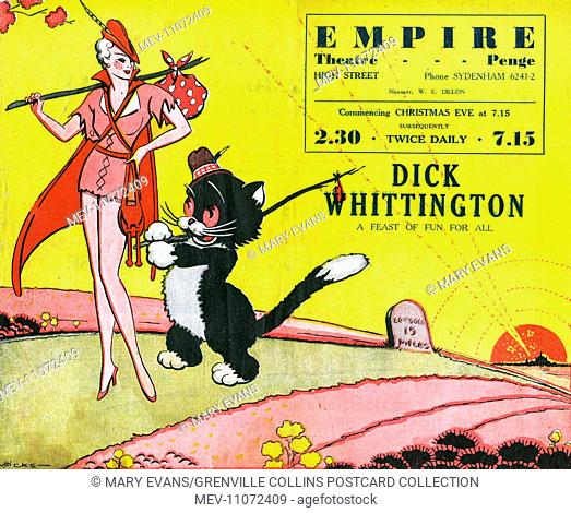 Programme cover - Dick Whittington - Pantomime at the Empire Theatre, High Street, Penge - 'A Feast of Fun for All'