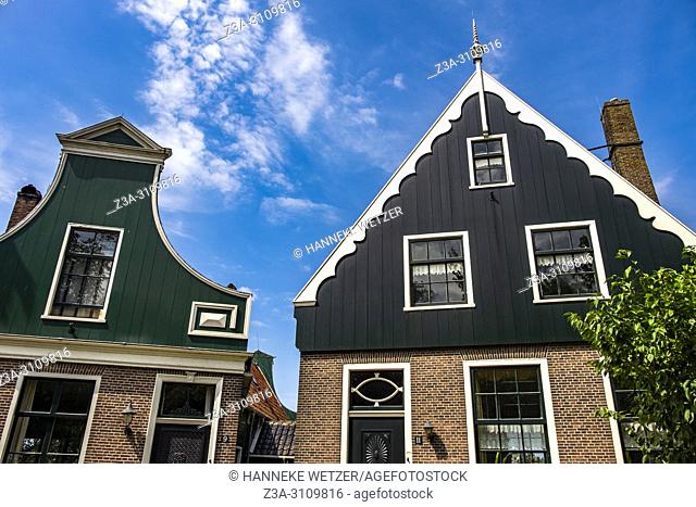 Traditional Dutch houses at the Zaanse Schans, North-Holland, the Netherlands, Europe