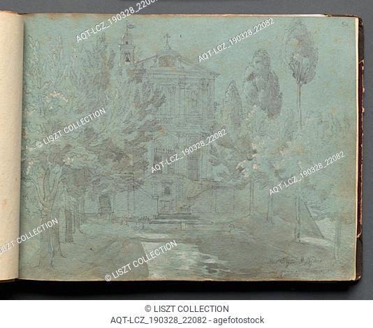 Album with Views of Rome and Surroundings, Landscape Studies, page 05a: ""Saint Isidoro"". Franz Johann Heinrich Nadorp (German, 1794-1876)