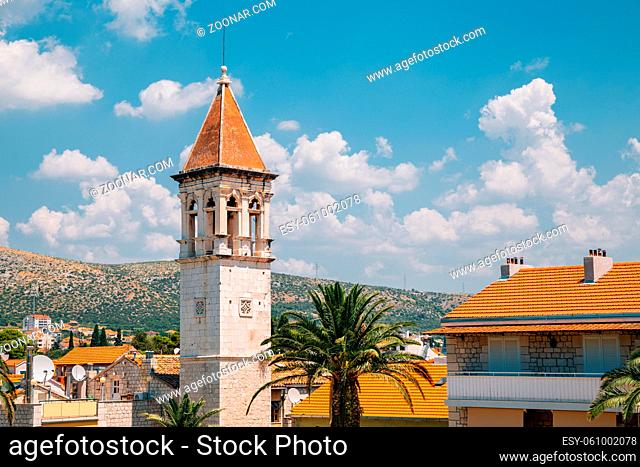 St Michael's Church and old town in Trogir, Croatia