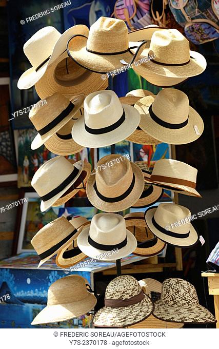 Hats for sale in Santiago de Atitlan, Guatemala, Central America