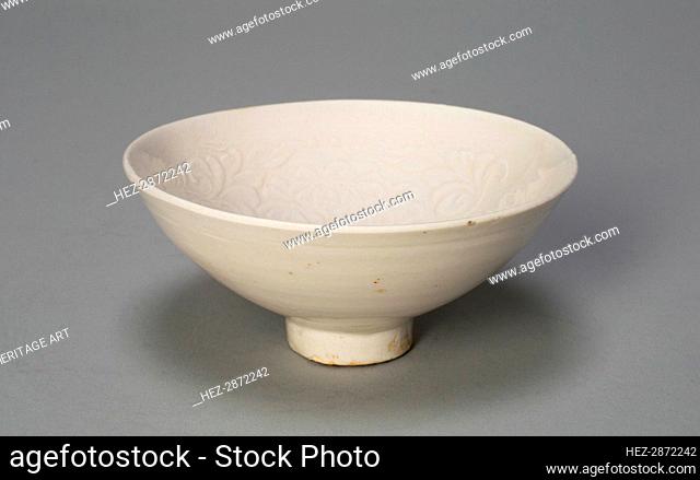 Conical Bowl with Peonies and Leaves, Song dynasty (960-1279). Creator: Unknown