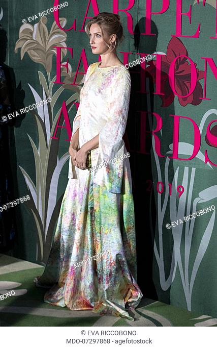 Eva Riccobono on the Red carpet of the Green carpet Fashion Awards event at the Teatro alla Scala. Milan (Italy), September 22nd, 2019