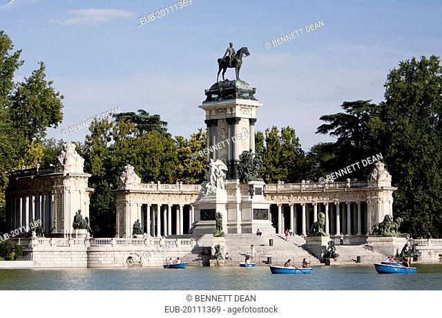 Monument to Alfonso XII at Retiro Park