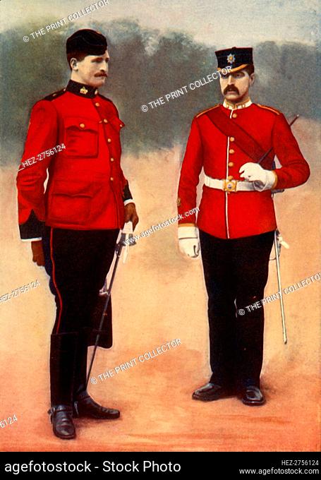 'West Surrey (Adjutant) and East Surrey (Sergeant-Major)', 1901. Creator: Gregory & Co