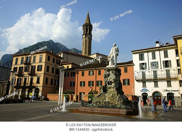 Monument in Lecco, Italy, Europe