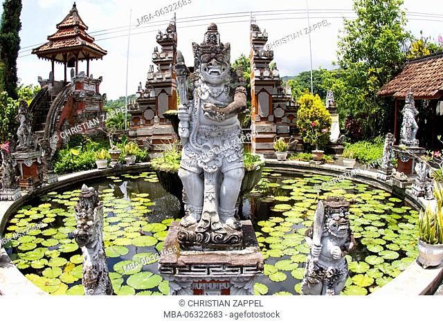 Hindu statue in Buddhist Monastery Brahma Vihara Ashrama, Wihara Buddha Banjar, Bali, Indonesia