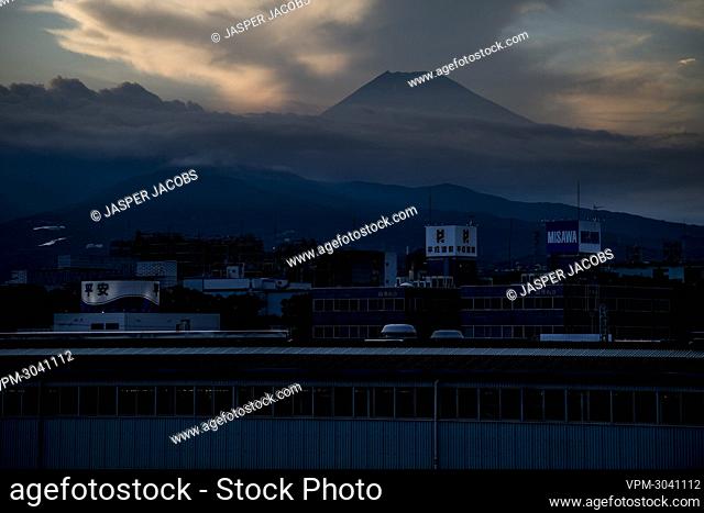 Illustration picture shows Mount Fuji, near the Speedway cycling venue, ahead of the 'Tokyo 2020 Olympic Games' in Tokyo, Japan on Tuesday 20 July 2021