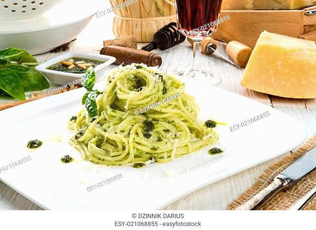 pasta with pesto alla genovese