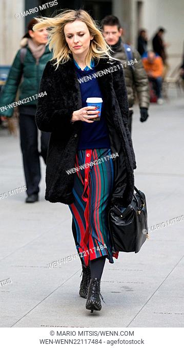 Fearne Cotton leaving the BBC studios in Portland Place after hosting the Live Lounge on Radio 1 Featuring: Fearne Cotton Where: London