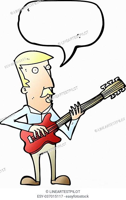 Electric guitar cartoon clip art Stock Photos and Images | agefotostock
