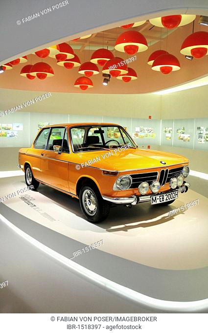 BMW 2002 TI from 1968, BMW Museum, Munich, Bavaria, Germany, Europe