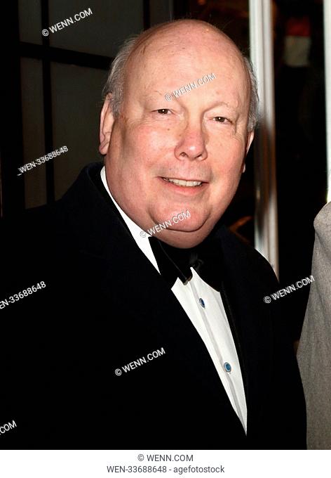 Services To Film Gala Dinner at BAFTA - Arrivals Featuring: Lord Julian Fellowes Where: London, United Kingdom When: 06 Feb 2018 Credit: WENN.com