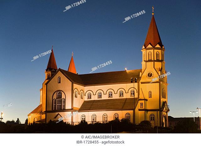 Wooden Church of Puerto Veras, Region X, Región de los Lagos, Lake District, Patagonia, Chile, South America