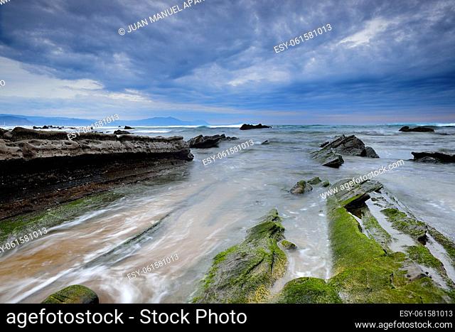 Barrica beach, Biscay, Basque Country, Spain, Europe