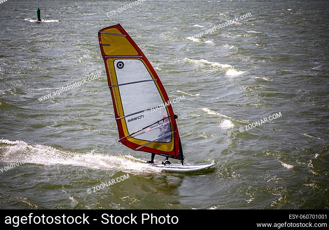 Surfer auf dem Rhein bei Bingen