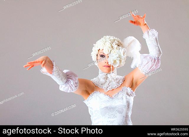 ballet dancer in a white costume