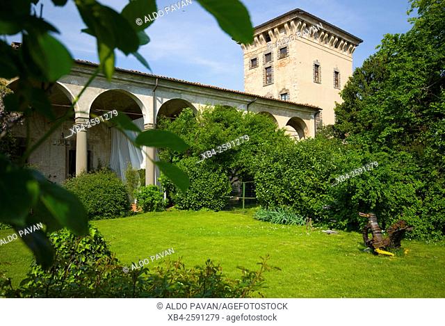 Quistini castle, Rovato, Franciacorta wine area, Brescia province, Italy