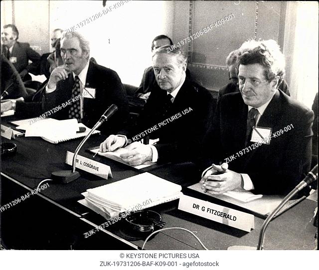 Dec. 06, 1973 - Irish Unity talks at Sunningdale: The tripartite talks between Britain, Eire and the Northern Ireland Executive designate