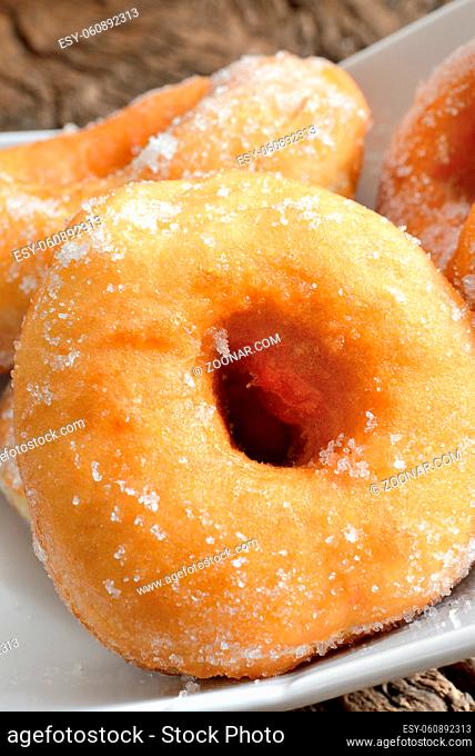 sweet donut fried typical nepolitan food called graffe