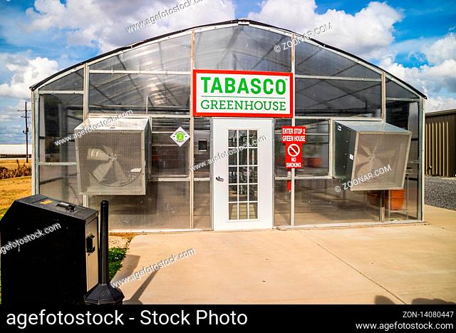 Avery Island, LA, USA - Jan 14, 2017: The publicly open Tabasco Barrel Museum