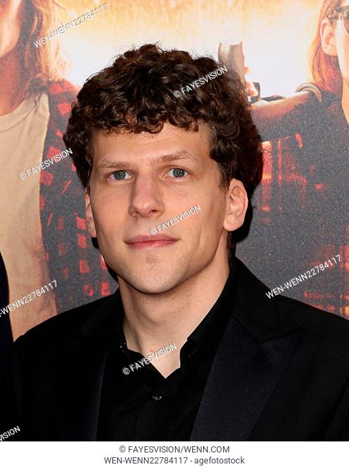Los Angeles premiere of 'American Ultra' at the Ace Theater - Red Carpet Arrivals Featuring: Jesse Eisenberg Where: Los Angeles, California