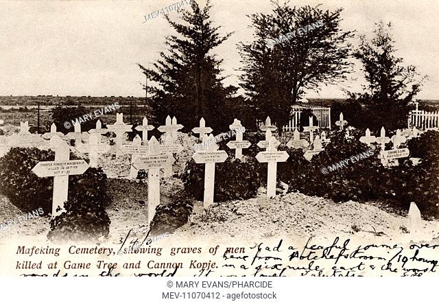 Cemetery at Mafeking (Mahikeng, Mafikeng), NW Province, South Africa, showing the graves of men killed in action during the Siege of Mafeking