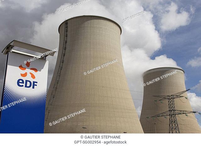 ILLUSTRATION OF THE NUCLEAR POWER PLANT OF NOGENT-SUR-SEINE, AUBE (10), CHAMPAGNE-ARDENNE, FRANCE