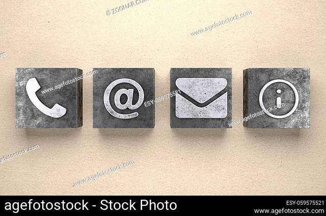 Contact Icons - Illustration