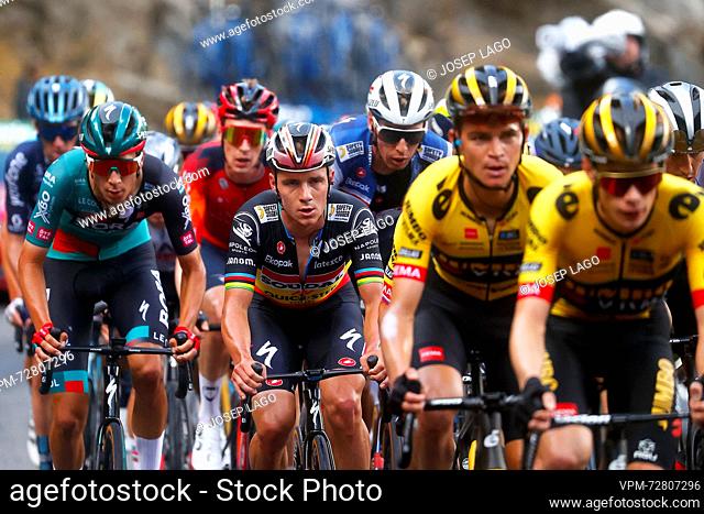 Belgian Remco Evenepoel of Soudal Quick-Step pictured in action during stage 3 of the 2023 edition of the 'Vuelta a Espana'