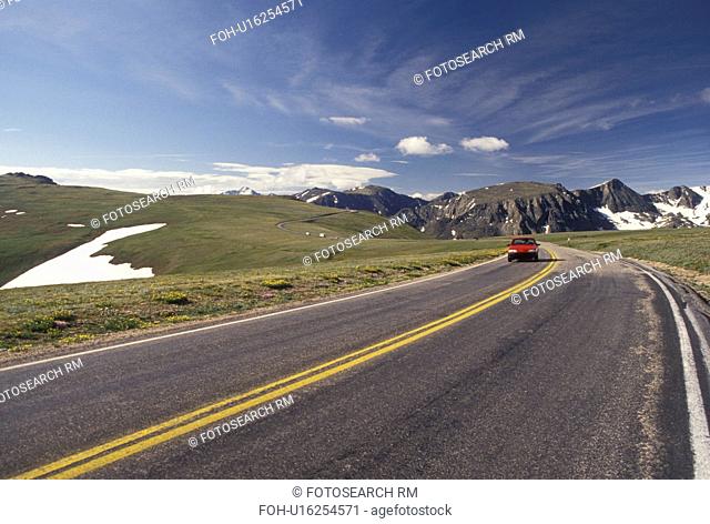 scenic road, Rocky Mountain National Park, CO, Colorado, Rockies, Scenic Trail Ridge Road a scenic drive through Rocky Mountain Nat'l Park