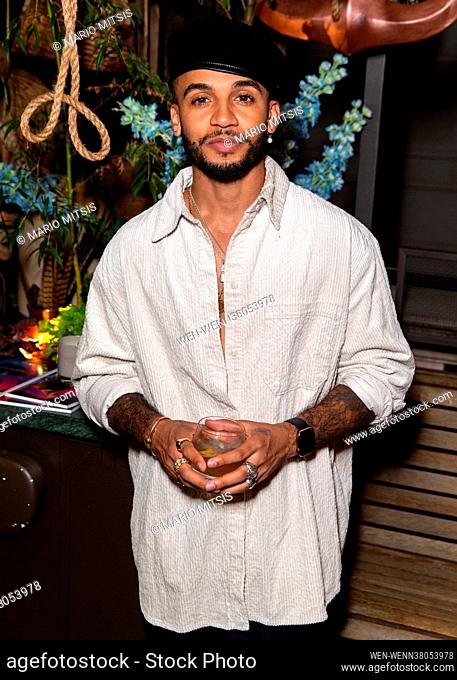 Bentley Motors x Macallan - launch party held at Rosewood London Featuring: Aston Merrygold Where: London, United Kingdom When: 04 Aug 2021 Credit: Mario...