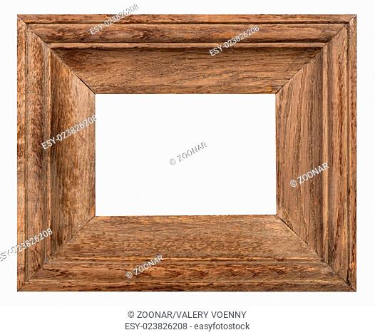 wide oak wood picture frame