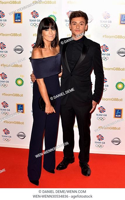 Team GB Ball held at the Battersea Evolution - Arrivals. Featuring: Claudia Winkleman,  Tom Daley Where: London, United Kingdom When: 30 Nov 2016 Credit: Daniel...