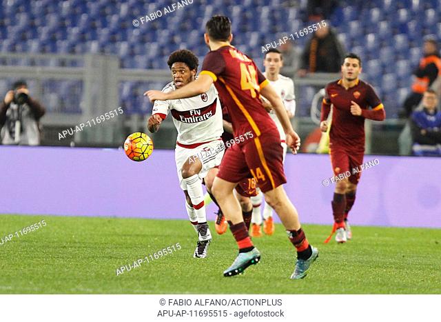 2016 Serie A Football League Roma v Milan Jan 9th. 09.01.2016. Stadium Olimpico, Rome, Italy. Serie A football league. AS Roma versus AC Milan