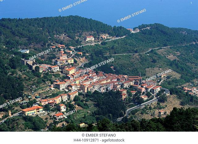 Italy, Elba, Elba island, Toscana, Marciana, village, woods, forests
