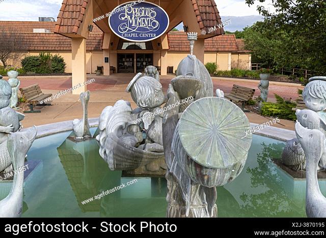 Carthage, Missouri - The entrance to Precious Moments, a religious theme park. It is operated by PMI, a mail-order company that sells figurines