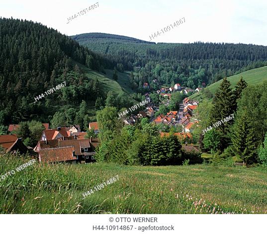 Germany, Wildemann, Samtgemeinde, Oberharz, Innerste, Innerste valley, Grumbach, reflecting valley, resin, nature reserve, resin, Lower Saxony