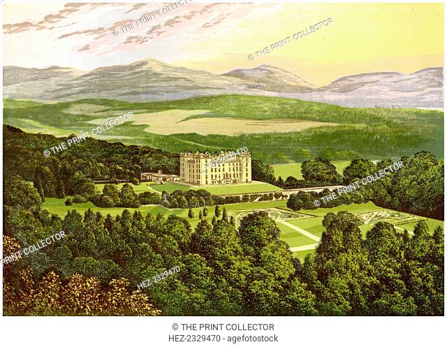 Drumlanrig Castle, Dumfriesshire, Scotland, home of the Duke of Buccleuch, c1880. A print from A Series of Picturesque Views of Seats of the Noblemen and...