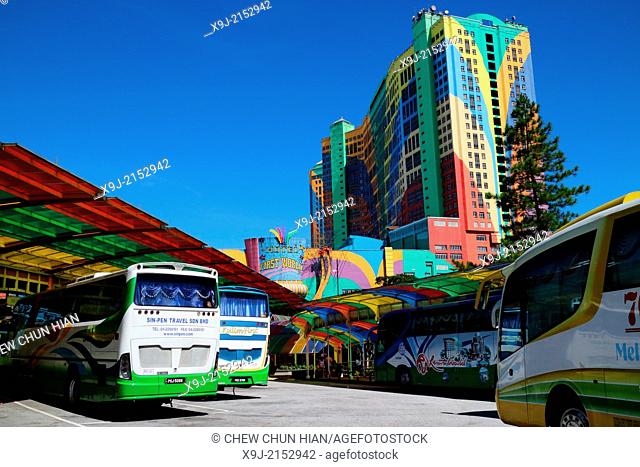 Genting first world hotel bus terminal at genting highlands, Pahang, Malaysia