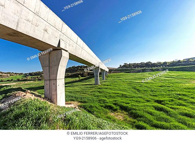 Channel for irrigation Segarra Garrigues. LLeida. Spain