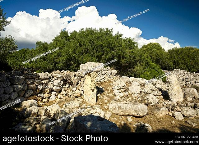 Ses Talaies Talaiotic Village, 1300 b. C. to 123 b. C. sant Agusí Vell . (2011)Minorca, Balearic islands. Spain