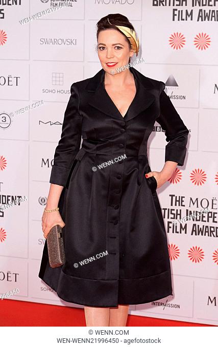 Moet British Independent Film Awards held at Old Billingsgate - Arrivals Featuring: Olivia Colman Where: London, United Kingdom When: 07 Dec 2014 Credit: WENN