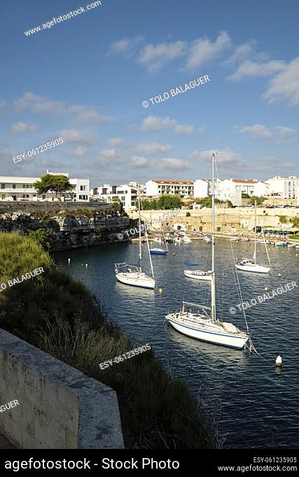 Cales Fonts , Es Castell, puerto de Mahón, Menorca, balearic islands, Spain