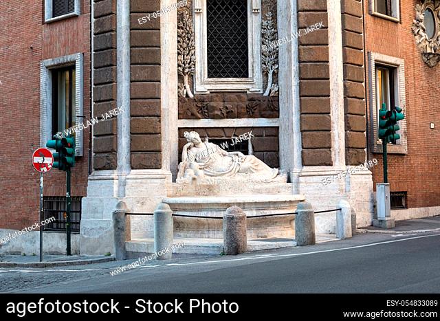 Four Fountains is a group of four Late Renaissance fountains in Rome, Italy. The figure of one fountain represent the goddess Diana