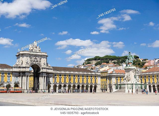 Praca do Comercio, Commerce Square, Terreiro do Paco, Palace Square, Lisboa, Lisbon, Portugal