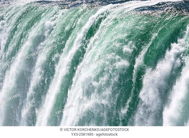 Niagara Falls. Close view of Horseshoe Falls from Canadian side