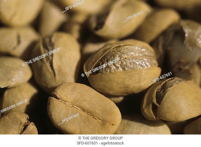 Parchment around Coffee Beans