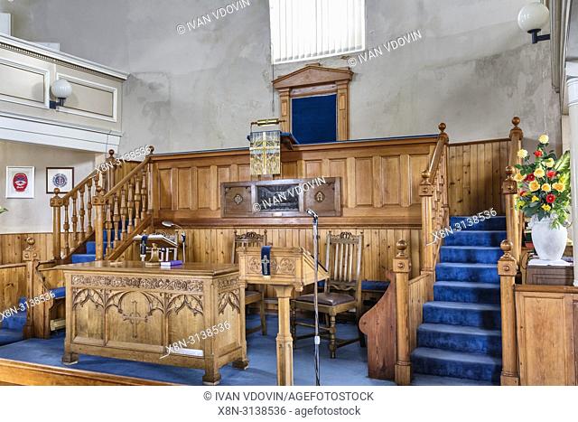 Kilarrow Parish Church interior, Bowmore, Islay, Inner Hebrides, Argyll, Scotland, UK