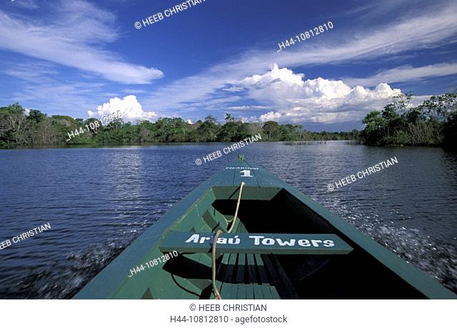 Boat, Tour, Rio Negro, upstream from Manaus, Amazon, Brazil, South America, adventure, expedition